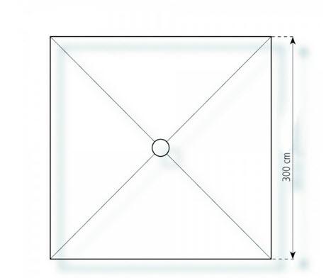 3-Pagodenzelt Classic 6,25 x 3m 18,75 m², mit Fußboden mit Erdnagelverankerung