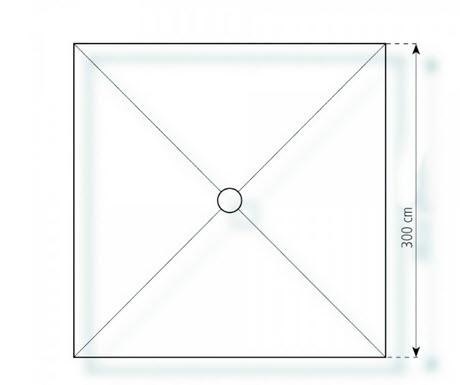 3-Pagodenzelt Deluxe 6,25 x 3m 18,75 m², mit Fußboden verankerungsfrei