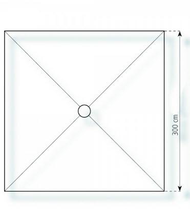 3-Pagodenzelt Elegance 6,25 x 3m 18,75 m², mit Fußboden verankerungsfrei