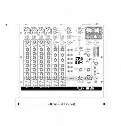 4-Mischpult 6 Kanal Allen & Heath ZED-10