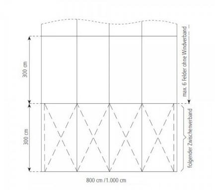 3-Rundbogenzelt Bodega Transparent 10x30m 300m², mit Fußboden mit Erdnagelverankerung