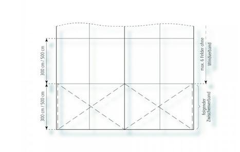 3-Partyzelt Holiday Transparent 10x30m 300m², mit Fußboden mit Erdnagelverankerung