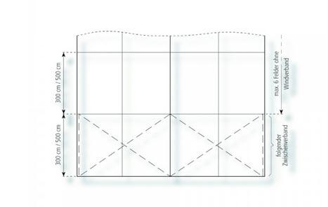 3-Partyzelt Holiday Transparent 10x30m 300m², mit Fußboden verankerungsfrei