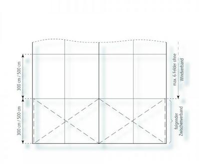 3-Partyzelt Holiday Deluxe 10x20m 200m², mit Fußboden verankerungsfrei