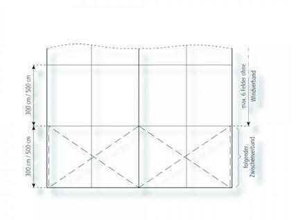 3-Partyzelt Holiday Classic 10x18m 180m², kein Fußboden mit Erdnagelverankerung