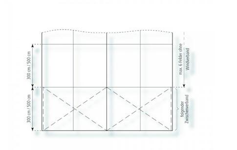 3-Partyzelt Holiday Transparent 10x18m 180m², mit Fußboden verankerungsfrei