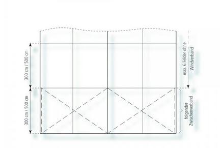 3-Partyzelt Holiday Transparent 10x12m 120m², kein Fußboden mit Erdnagelverankerung