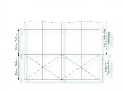 3-Partyzelt Holiday Basic 10x6m 60m², mit Fußboden verankerungsfrei