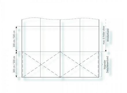 3-Partyzelt Holiday Transparent 10x6m 60m², mit Fußboden mit Erdnagelverankerung
