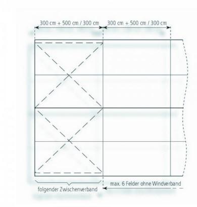 3-Partyzelt Holiday Elegance 6x15m 90m², kein Fußboden mit Erdnagelverankerung