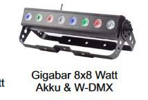1-Varytec Gigabar 8x8 Watt Akku WDM