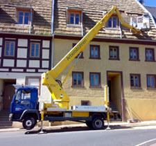 3-LKW Teleskoparbeitsbühne 22m; WTB 220 auf 3,5 t MB Sprinter