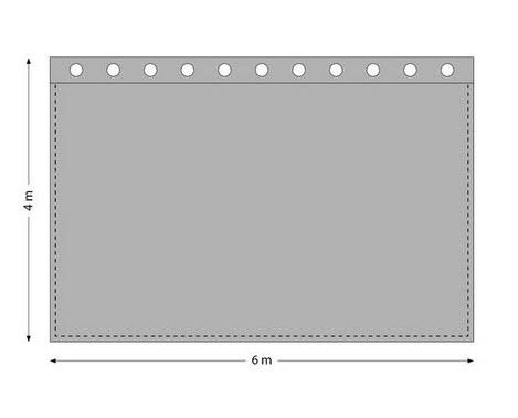 2-Bühnenvorhang Molton 6x4m schwarz