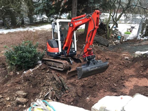2-Kubota Minibagger mieten [bärenstarke 2,6 Tonnen] inkl. Anhängerlieferung in Coburg Obe...