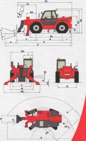 4-Teleskoplader / Stapler MANITOU MT 1440 SLT