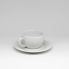 1-Cappuccino-/Kaffeeschalentasse mit Untertasse 0,25 l System Plus