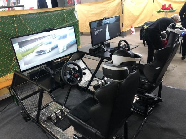 4-3D Brille Rennsimulator Fahrsimulator Racing Virtual Reality