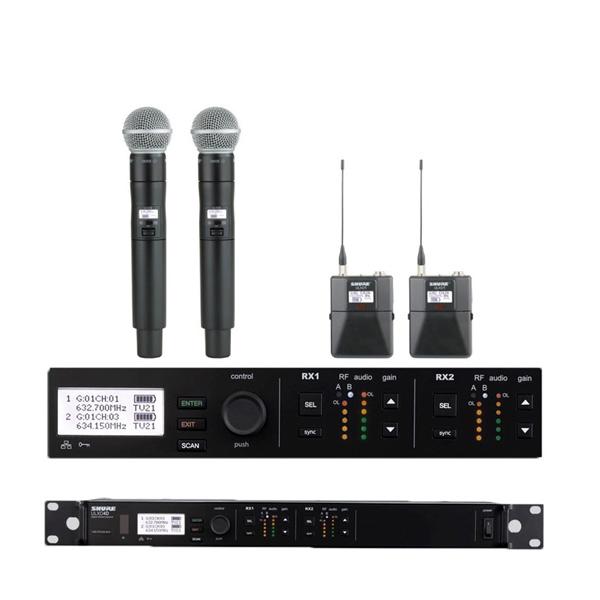 1-Shure ULX D4D Funkmikrofon Doppelempfänger