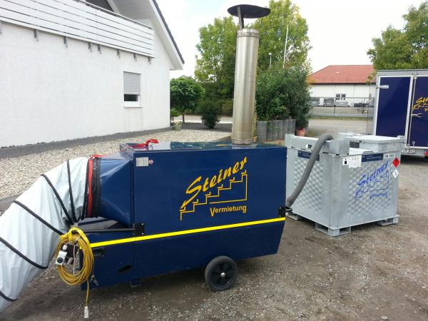 1-Warmluftheitzer 110 KW inkl. Zubehör