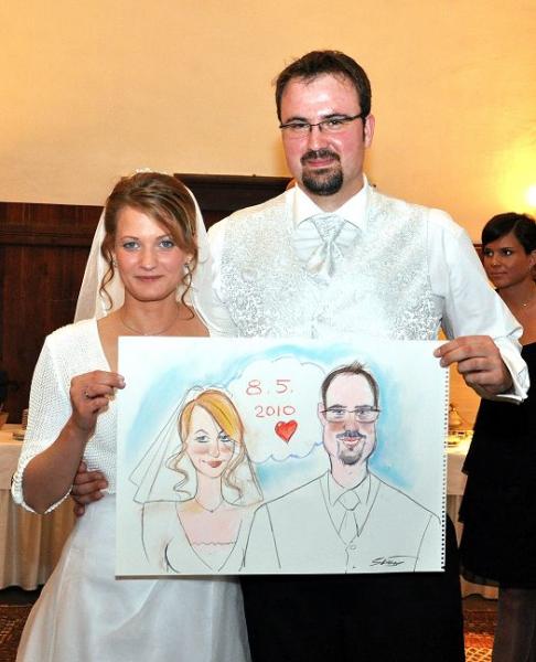 3-Hochzeitsfeier geplant? Karikaturist & Schnellzeichner buchen! Schon ab 399,00, landesweit g&...