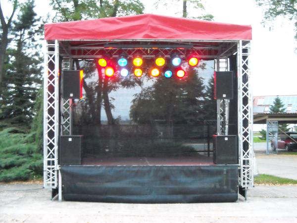 2-Bühne mit Sattel Dach 4x3 - 12m² für kleine Stadtfest, Präsentation, Events etc.