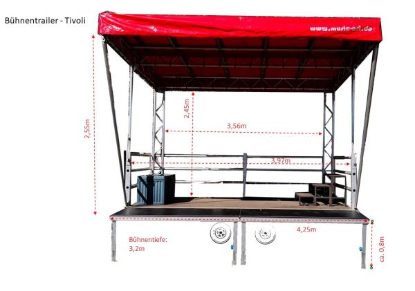 6-Mobile Bühne 14m² - Multistage für Stadtfest, Events, Festivals & Konzert (auc...