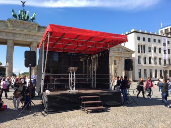 Mobile Bühne 14m² - Multistage für Stadtfest, Events, Festivals & Konzert (auch als FOH)