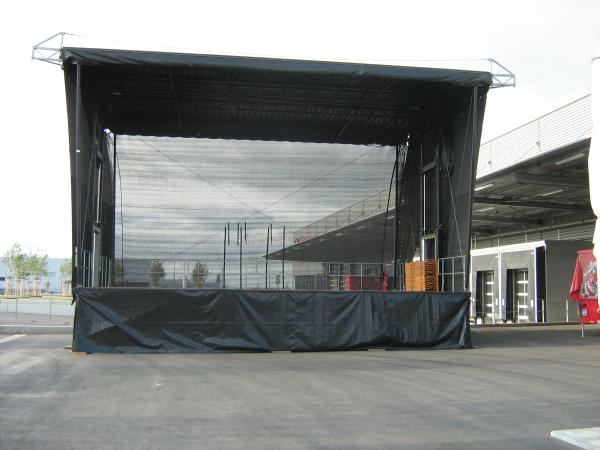 Mobile Show - Bühne 80m² - Bühnensystem "Smart Stage" für Stadtfest, Kundgebung, Präsentation