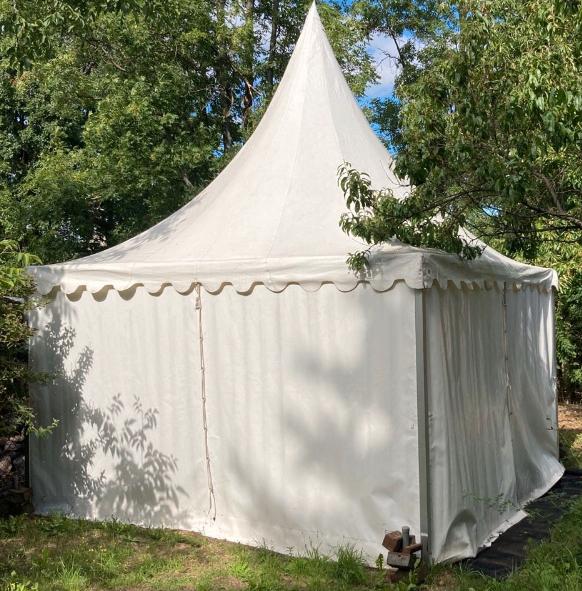 Pagodenzelt, Partyzelt, Hochzeit, Event, Empfang 4x4m weiß