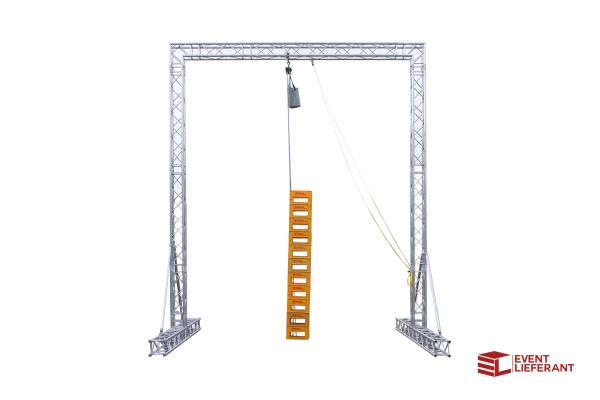 3-KISTEN KLETTERN TRAVERSENSTAND 6,0 X 5,0 X 4,5 METER H/B/T MIT 24X KISTEN KISTENKLETTERN