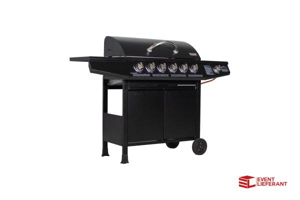 1-GASGRILL 6-FLAMMIG MIT SEITENKOCHER - GRILL