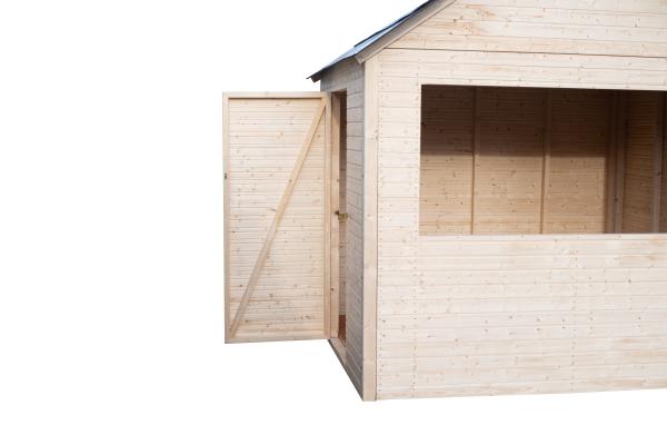 3-MARKTHÜTTE ,,HOLZ'' 2,7 X 2,2 X 2,9M LXTXH - MARKTSTAND