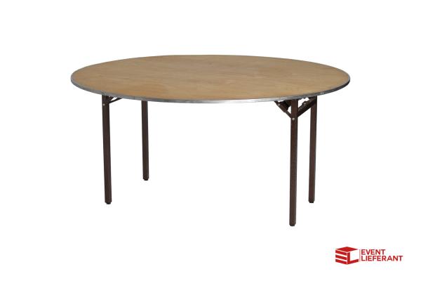 2-BANKETTTISCH HOLZ RUND 120CM / 160CM / 180CM - TISCH - KONFERENZTISCH