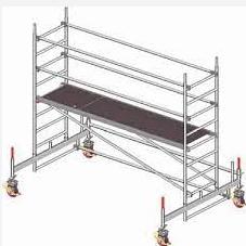 1-Fahrbares Gerüst LAYHER, Arbeitshöhe 3,5m / Abbildung ähnlich!!! Da untershiedlich...