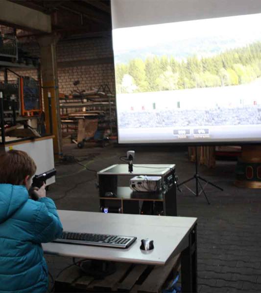 2-LASER SHOOT - TONTAUBEN SCHIESSEN - SCHIESSSTAND- SCHIESSBUDE - Schießkino