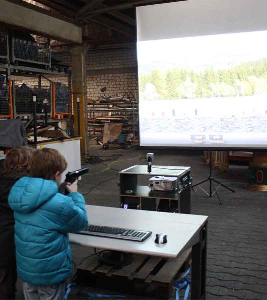 3-LASER SHOOT - TONTAUBEN SCHIESSEN - SCHIESSSTAND- SCHIESSBUDE - Schießkino