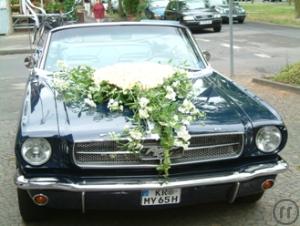 4-Mustang (V8, 4,7l, 205 PS) - Mieten Sie ein 65er Ford Mustang Cabrio für alle Events !