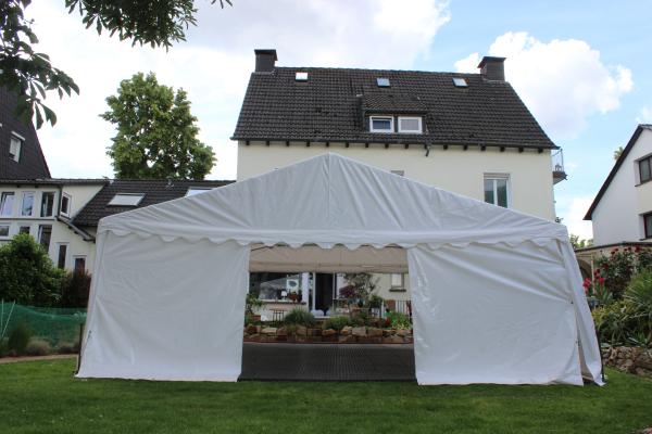 2-Zelt 6x6m weiß Partyzelt Festzelt