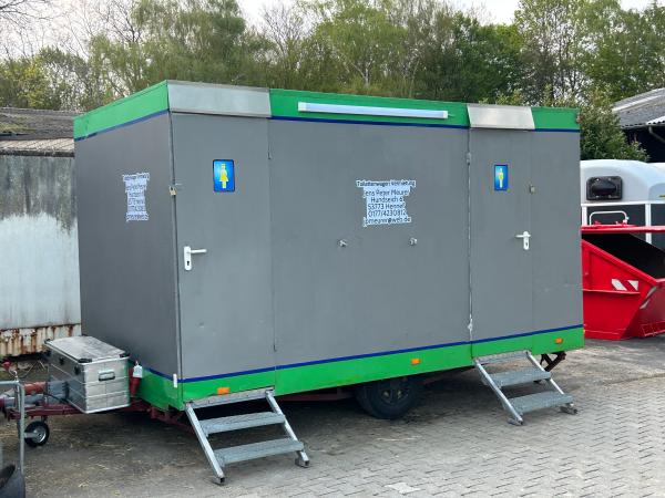 Toilettennwagen zu vermieten ( 3D + 1H/3U ) bis 500 Pers