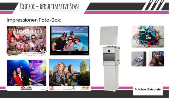 2-Fotobox Set inkl. Accesoires-Blitz-Drucker und 400 St. Ausdrucke 10x15cm