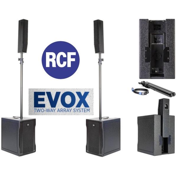 2-Tonanlage; Kleine PA RCF Evox 8 + Kleinmixer + Sennheiser EW 300 4G Komplettangebot