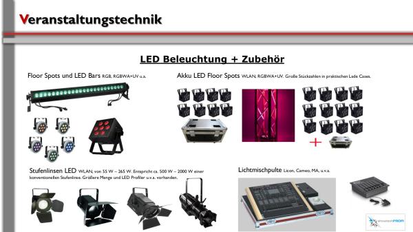 2-LED Spot Tri LED auf 3 Bein Stativ>Komplettangebot<