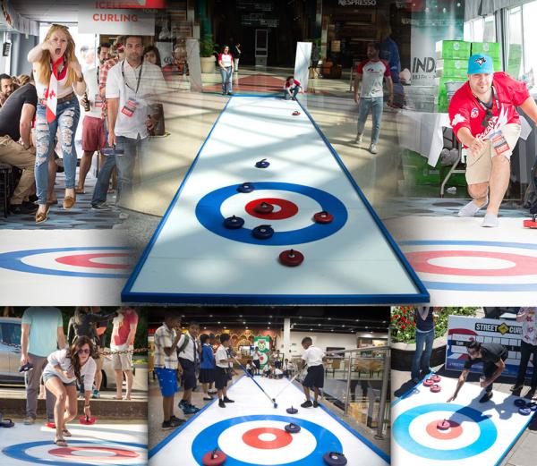 1-Curlingbahn mieten, Curling Sommerbahn 11 m x 2 m, Teamevent