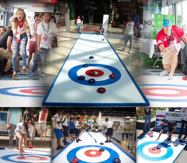 Curlingbahn mieten, Curling Sommerbahn 11 m x 2 m, Teamevent