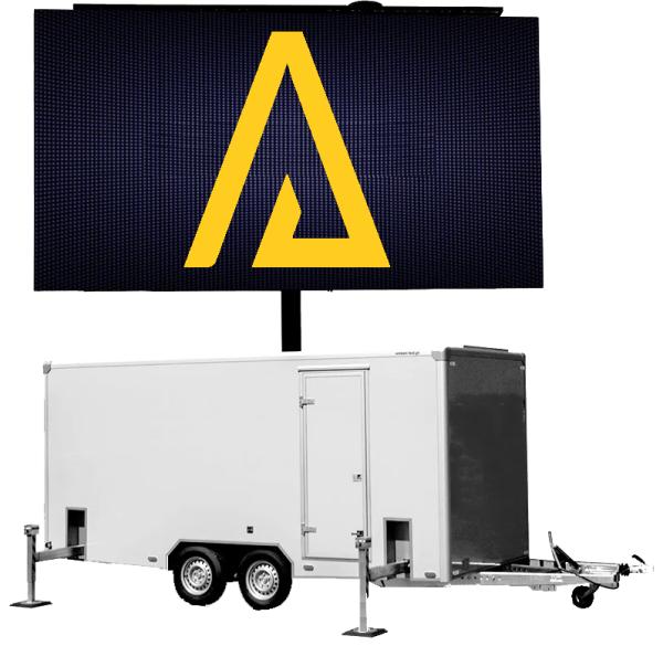 LED Trailer 7m x 4m mit 28m²