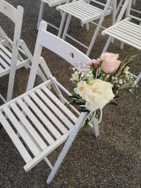 Klappstuhl Holzstuhl weiß Freie Trauung Hochzeit