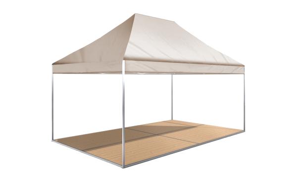 1-Mastertent 4 x 6 m (Sandfarbe)