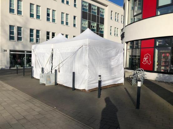 2-Cateringzelt (schwer) 3 x 3 m
