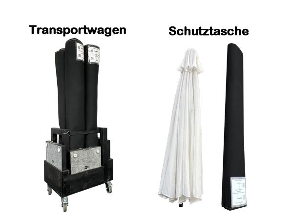 4-Sonnenschirm 3 m weiß