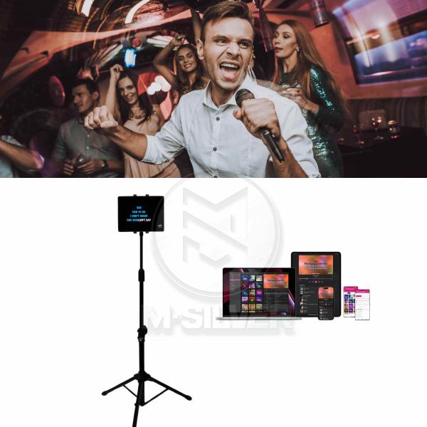 Karaoke Anlage - Mini/Low-Budget- Tablet auf Stativ mieten